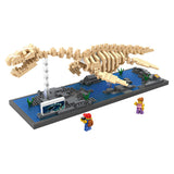 LOZ Diamond Blocks T Rex Dinosaur Fossil Skull Animal Model Set Toys