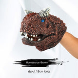 Simulation Dinosaur Tyrannosaurus Rex Gloves Soft Rubber Animal Model
