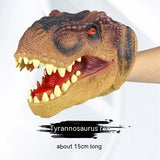 Simulation Dinosaur Tyrannosaurus Rex Gloves Soft Rubber Animal Model