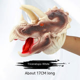 Simulation Dinosaur Tyrannosaurus Rex Gloves Soft Rubber Animal Model