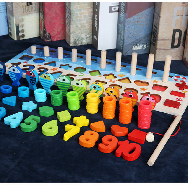 Children 3D Alphabet Number Puzzle Baby Colorful Geometric Digital