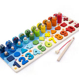 Children 3D Alphabet Number Puzzle Baby Colorful Geometric Digital