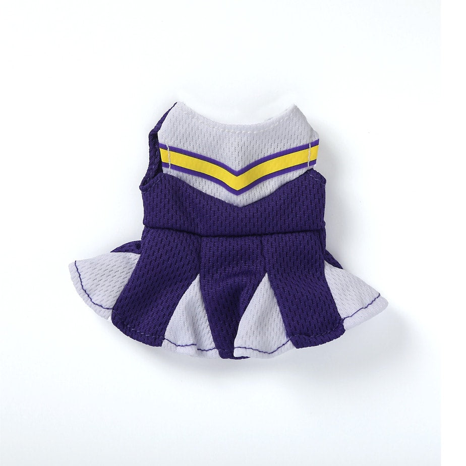 Doodalou Cheerleader - Purple White Yellow Stripe