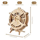 Mechanical Wooden Calendar Puzzle – Gear Model Set - Tottotoy – Smart Fun Toys