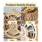 Mechanical Wooden Calendar Puzzle – Gear Model Set - Tottotoy – Smart Fun Toys