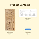 Mechanical Wooden Calendar Puzzle – Gear Model Set - Tottotoy – Smart Fun Toys
