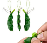 Squishy Edamame Stress Relief Toy and Accessory