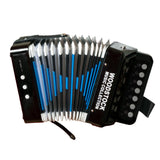 Woodstock Kids Accordion (7") Black with 10 Keys Beginner Musical Toy Instrument for Children Ages 3+ Educational Fun Music Toy Perfect for Toddlers & Kids Boys & Girls Gifts for Kids WCKA-B