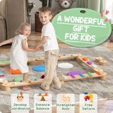 Kids Wooden Balance Beam Board - Tottotoy – Smart Fun Toys