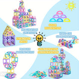 Large Magnetic Building Blocks Set with Storage Bag - Tottotoy – Smart Fun Toys