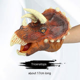Simulation Dinosaur Tyrannosaurus Rex Gloves Soft Rubber Animal Model