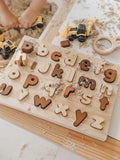 QToys Australia Natural lower case letter puzzle