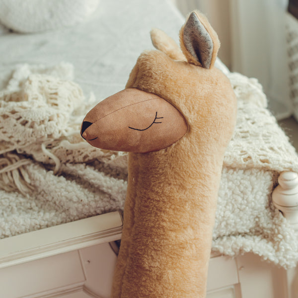 Giant Plush Toy Alpaca, rust