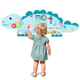 Dinosaur Busy Board Wall Panel – Wooden Sensory Toy - Tottotoy – Smart Fun Toys