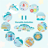 Dinosaur Busy Board Wall Panel – Wooden Sensory Toy - Tottotoy – Smart Fun Toys