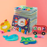 Wooden Toddler Spelling Puzzle Set (10-Pack) - Tottotoy – Smart Fun Toys