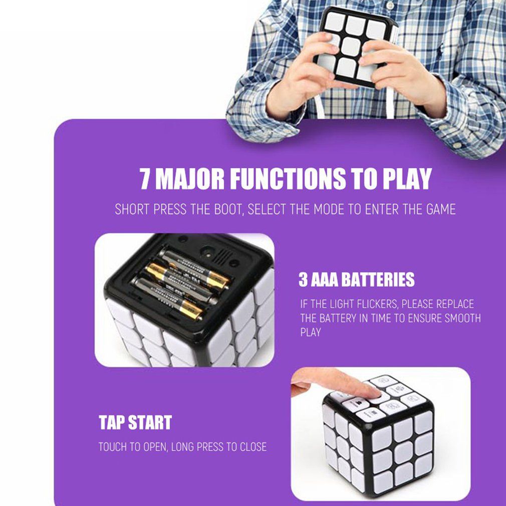 Flashing Electronic 3x3 Magic Cube - Tottotoy – Smart Fun Toys