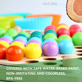 Montessori Wooden Sorting & Stacking Game - Tottotoy – Smart Fun Toys